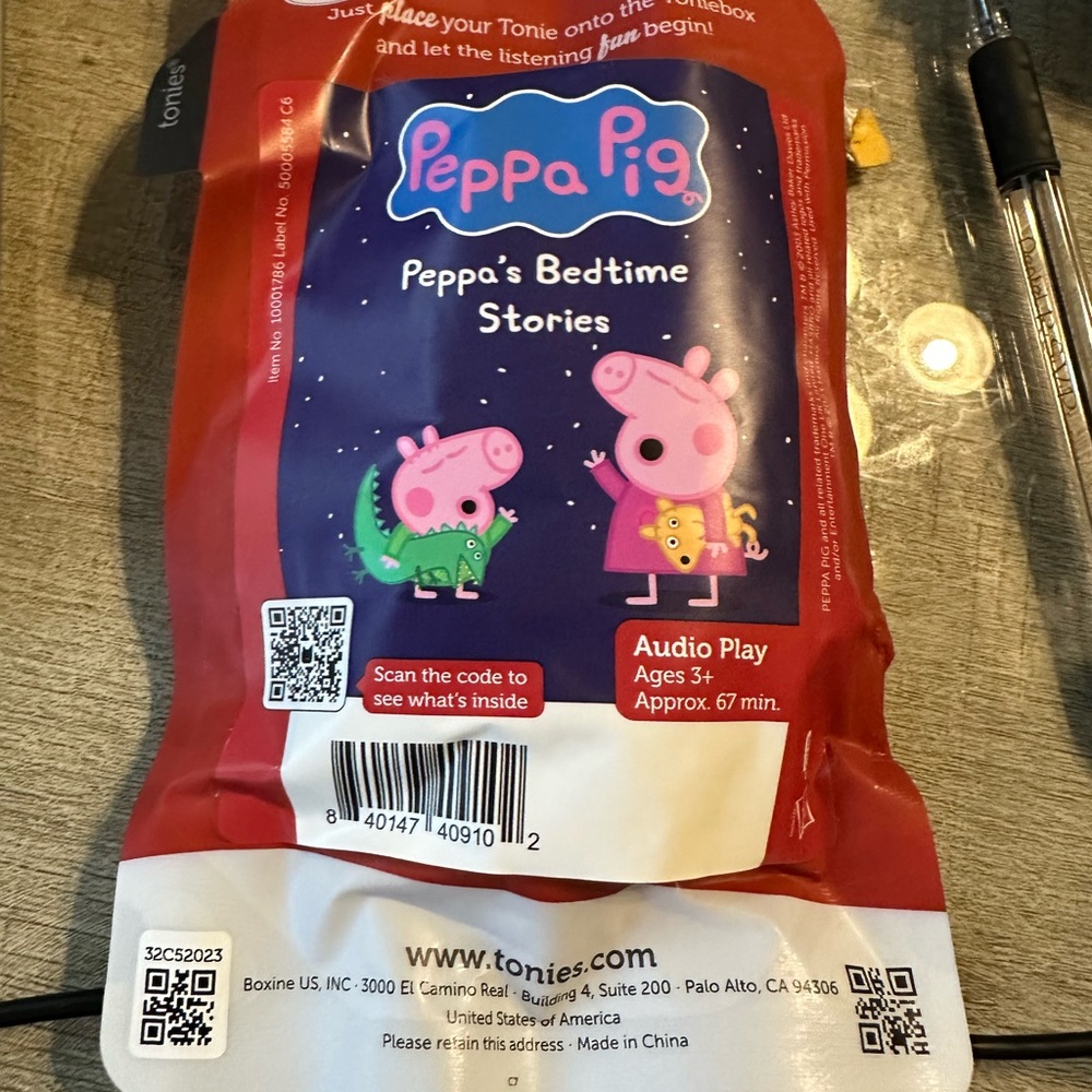 Peppa Pig Peppa’s Bedtime Stories Tonies - new